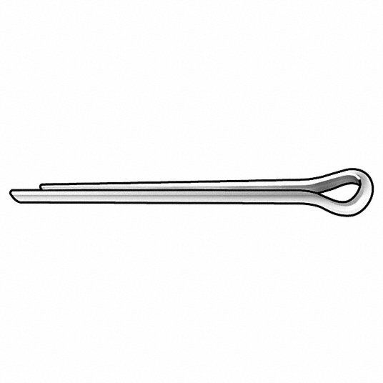 Grainger Approved 2uhz2 Cotter Pin Extended Prong Stainless Steel 18 8 Zinc Plated 12inch 
