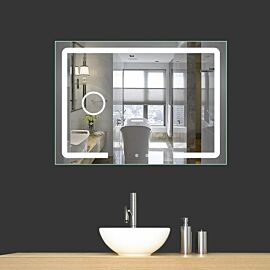 مرآة مع إضاءة ليد 70×90 سم 